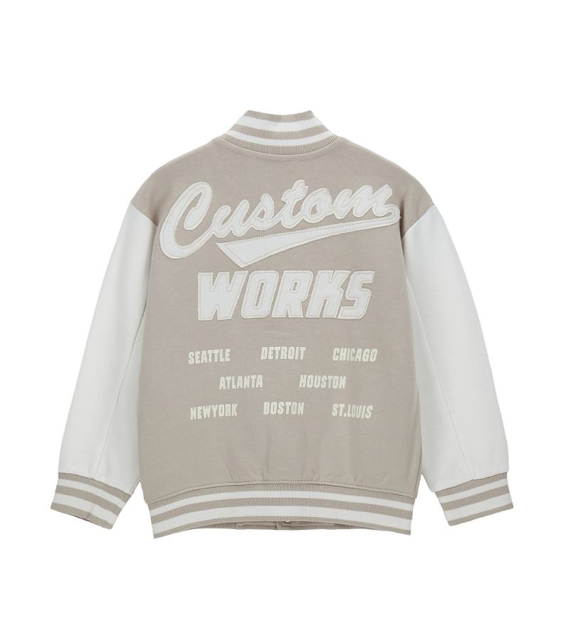 Cotton sweatshirt bomber