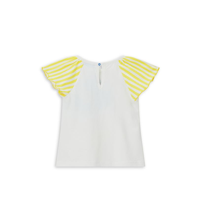 T-shirt with ruffles