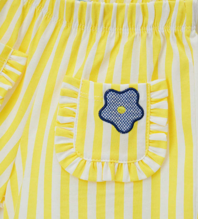 Striped bermuda shorts