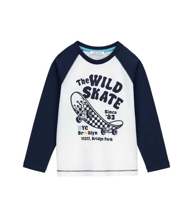 Contrast sleeve t-shirt