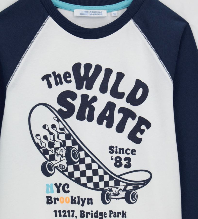 Contrast sleeve t-shirt