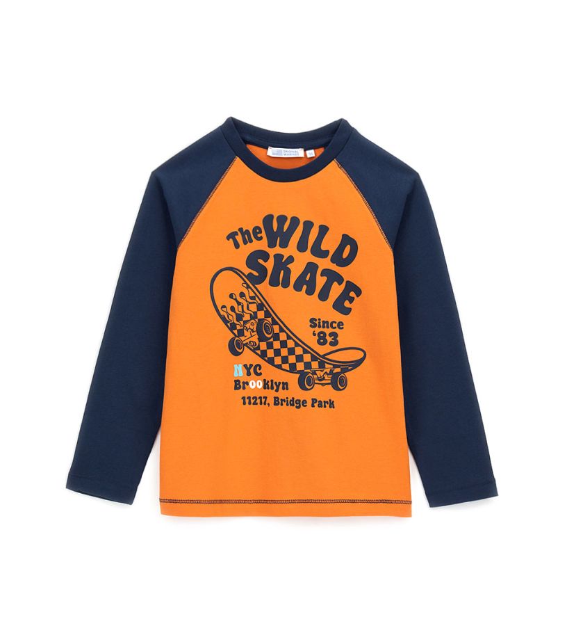 Contrast sleeve t-shirt