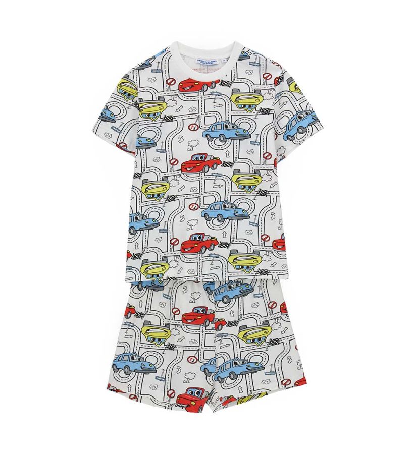 Short pajamas with print