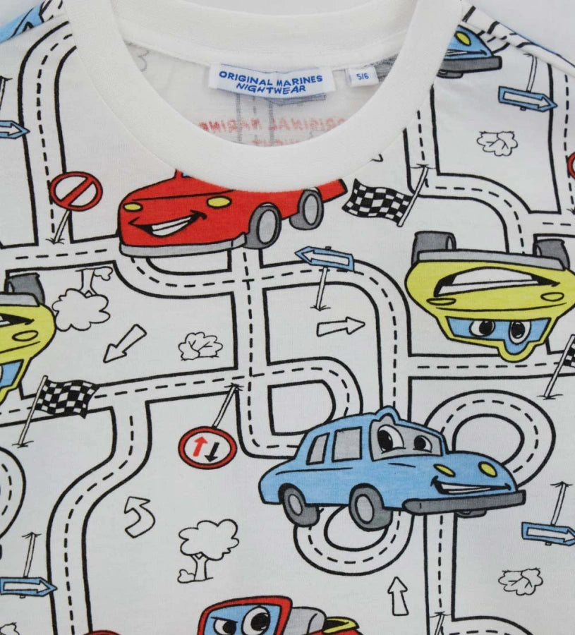 Short pajamas with print