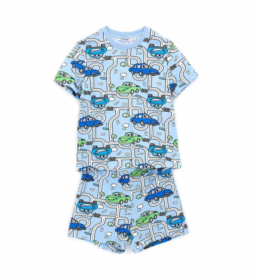Short pajamas with print