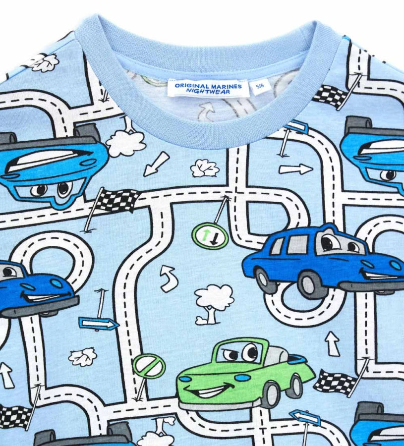 Short pajamas with print