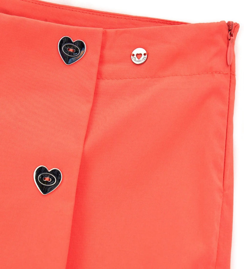 Bermuda shorts with fake buttons