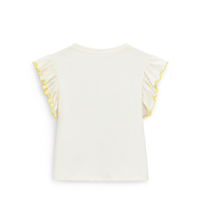 T-shirt with ruffles