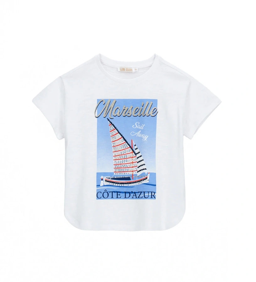 T-shirt with rhinestone