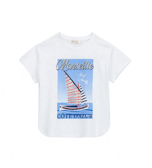 T-shirt with rhinestone