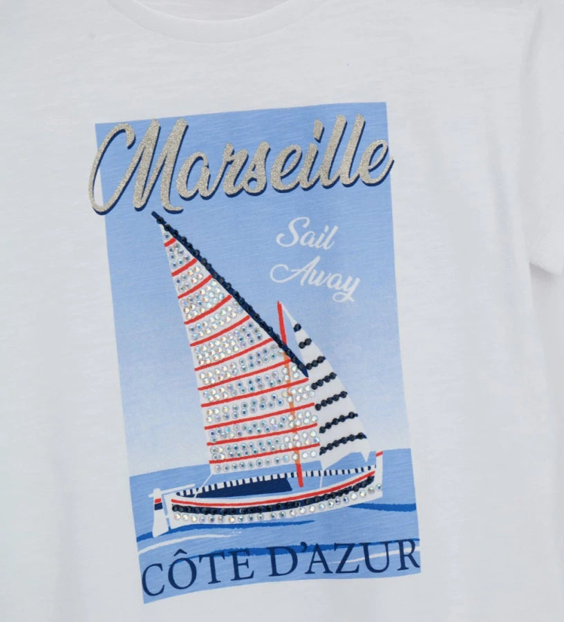 T-shirt with rhinestone