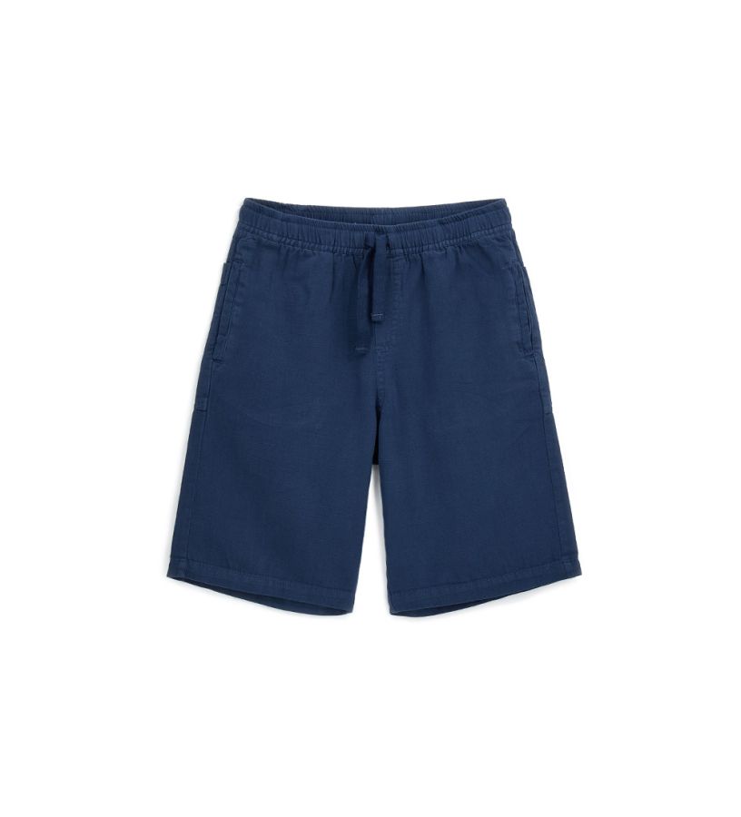 Linen mix bermuda shorts
