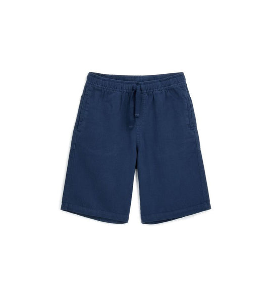 Linen mix bermuda shorts