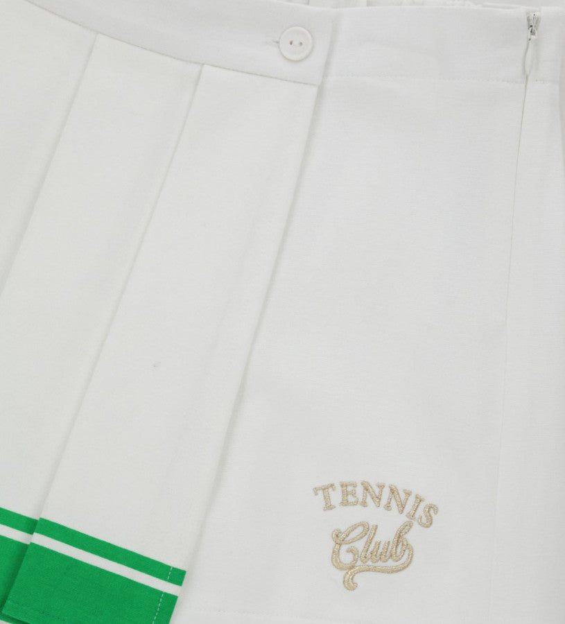 Pleated trousers skirt