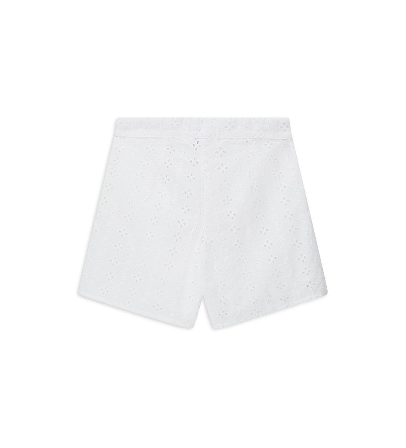 Bermuda shorts in brown linen