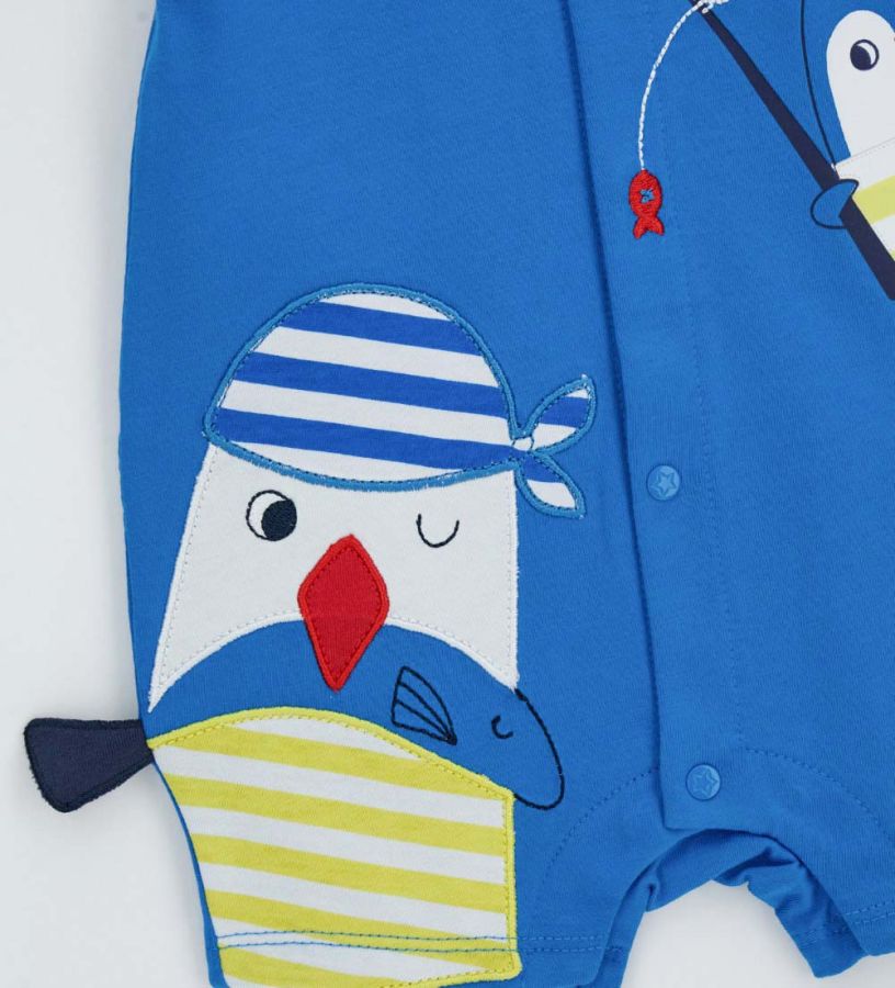Romper with embroidery