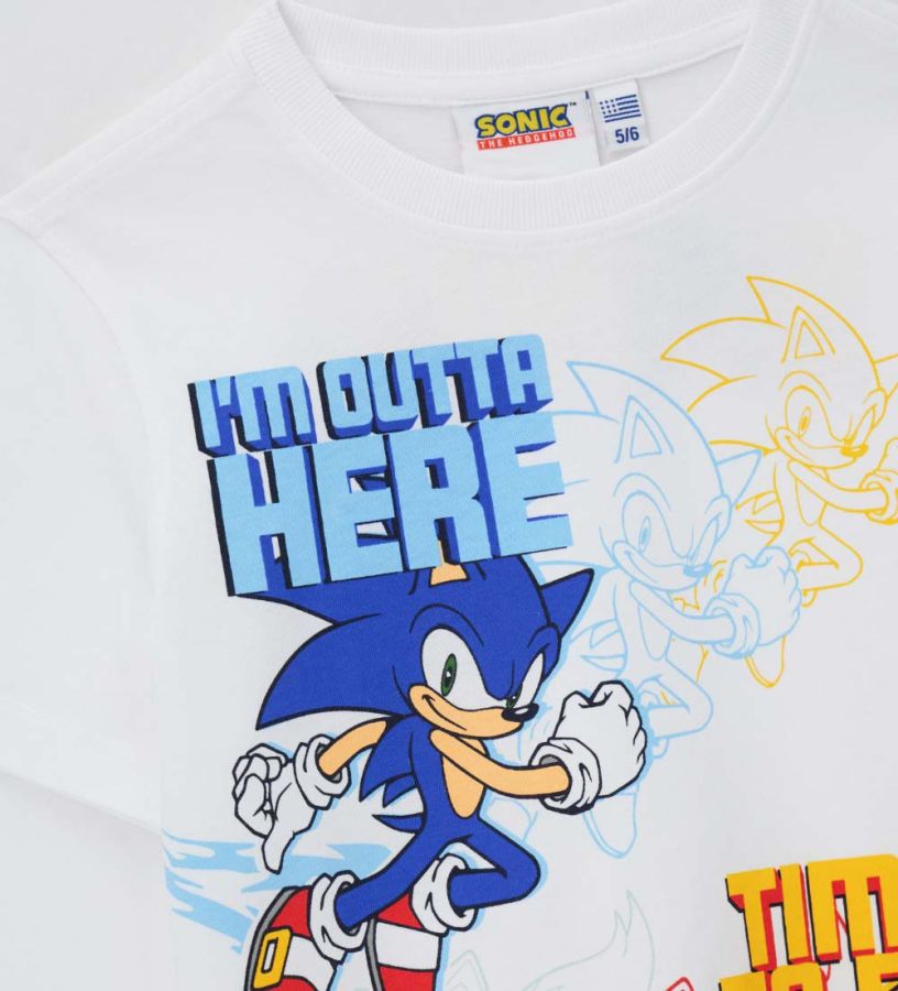 Sonic white t-shirt