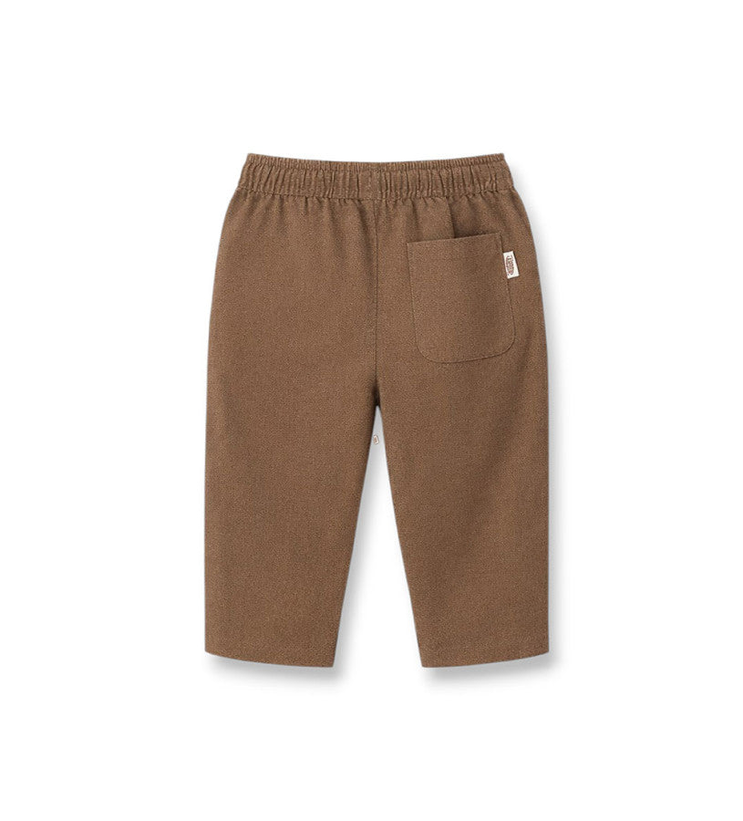 Linen blend trousers