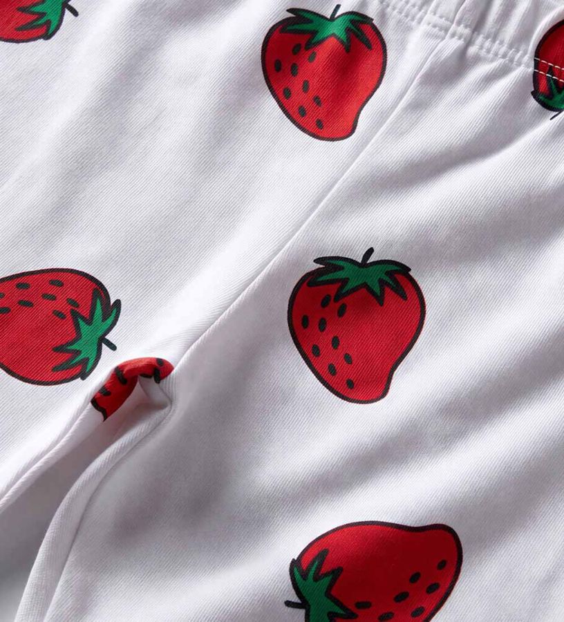 Leggings with strawberries