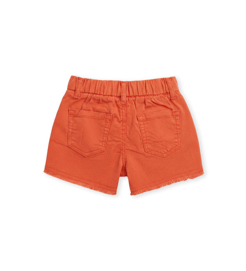 Elastic cotton Bermuda shorts