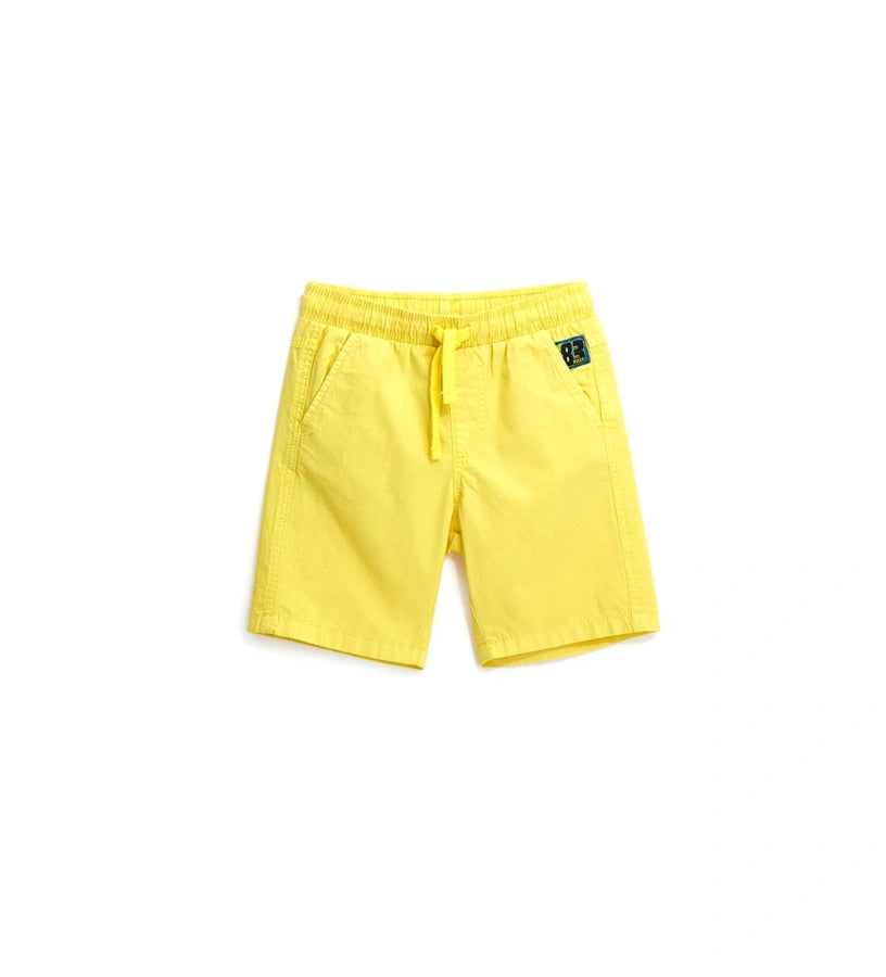 Elastic waist bermuda shorts