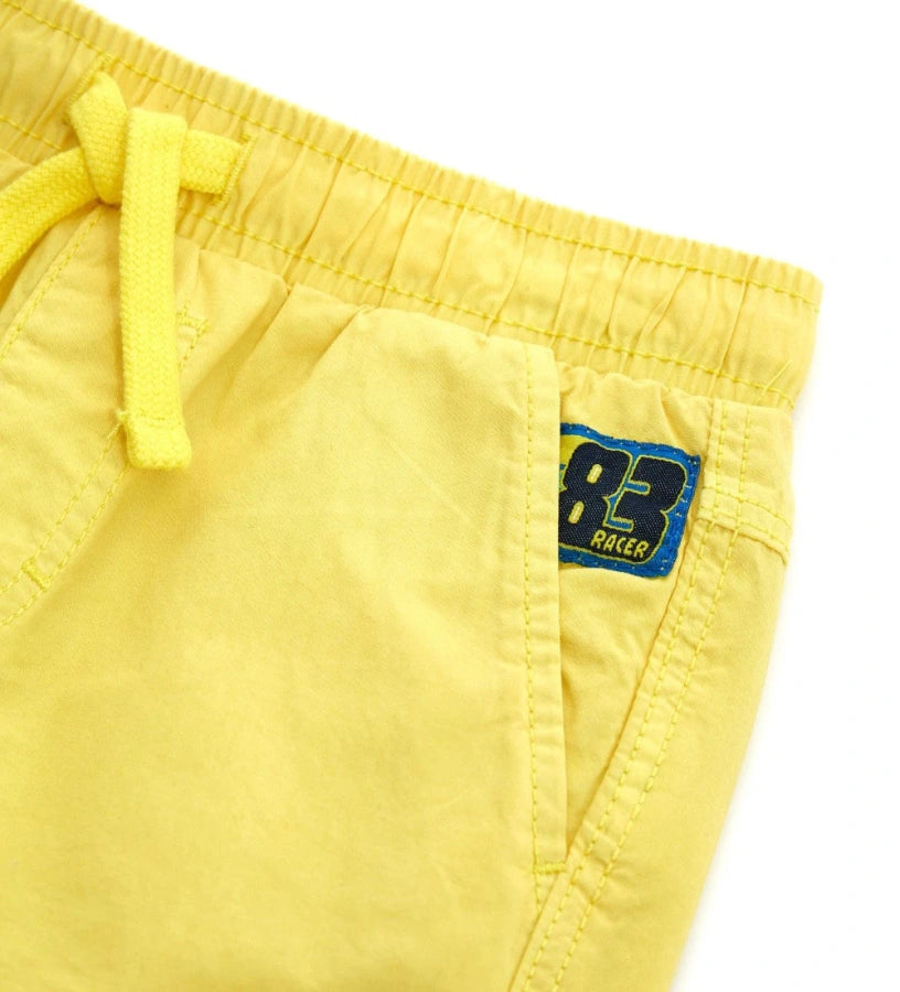 Elastic waist bermuda shorts