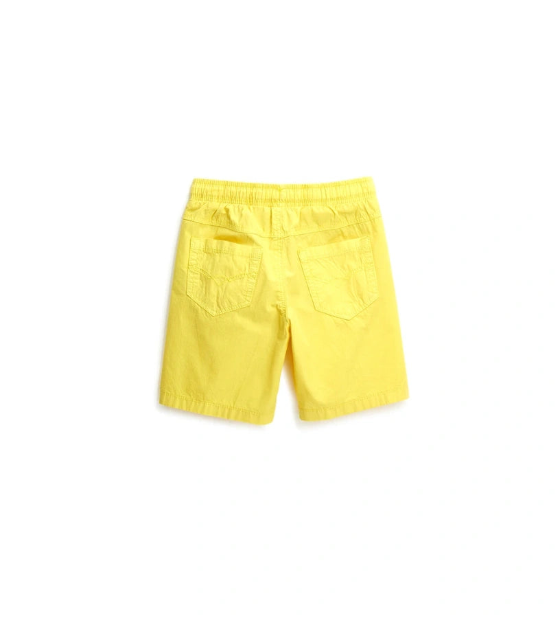 Elastic waist bermuda shorts