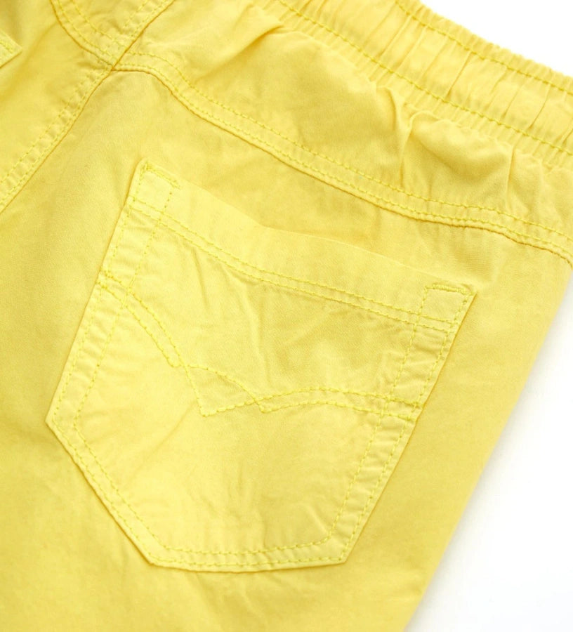 Elastic waist bermuda shorts