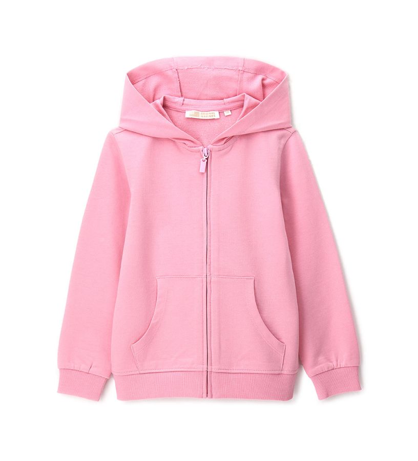 Hooded sweatshirt jacket