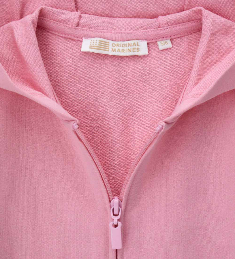 Hooded sweatshirt jacket