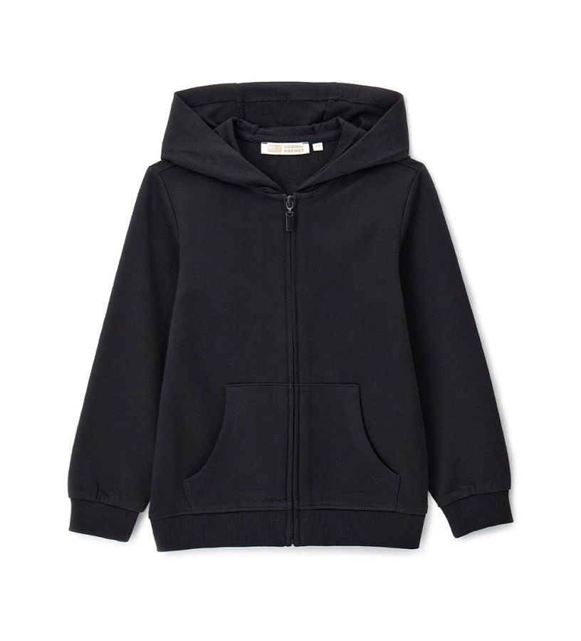 Hooded sweatshirt jacket
