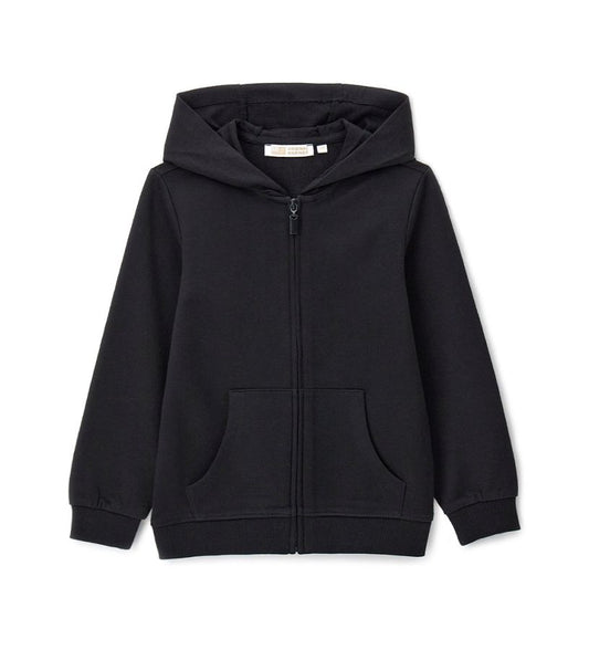 Hooded sweatshirt jacket