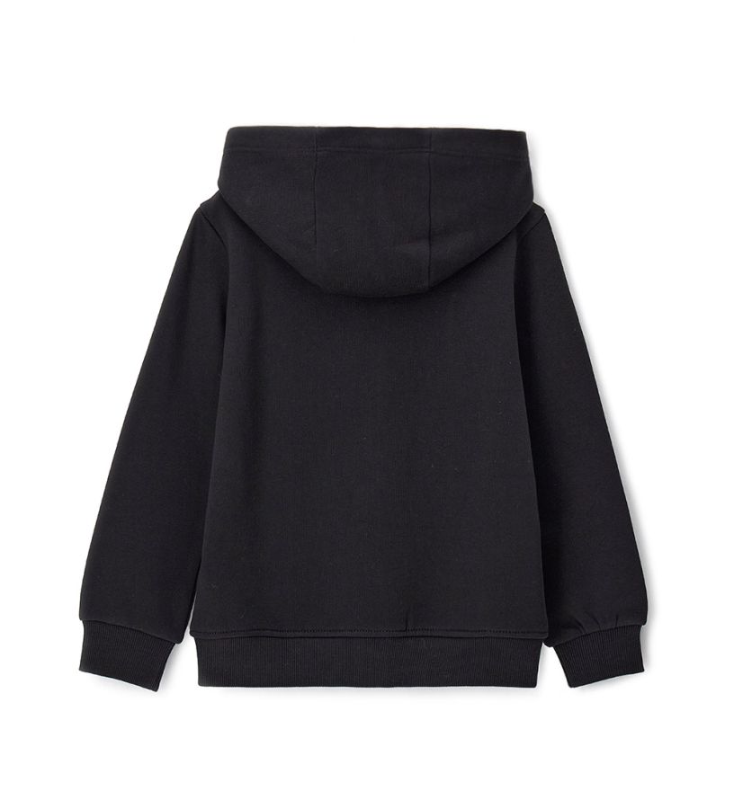 Hooded sweatshirt jacket