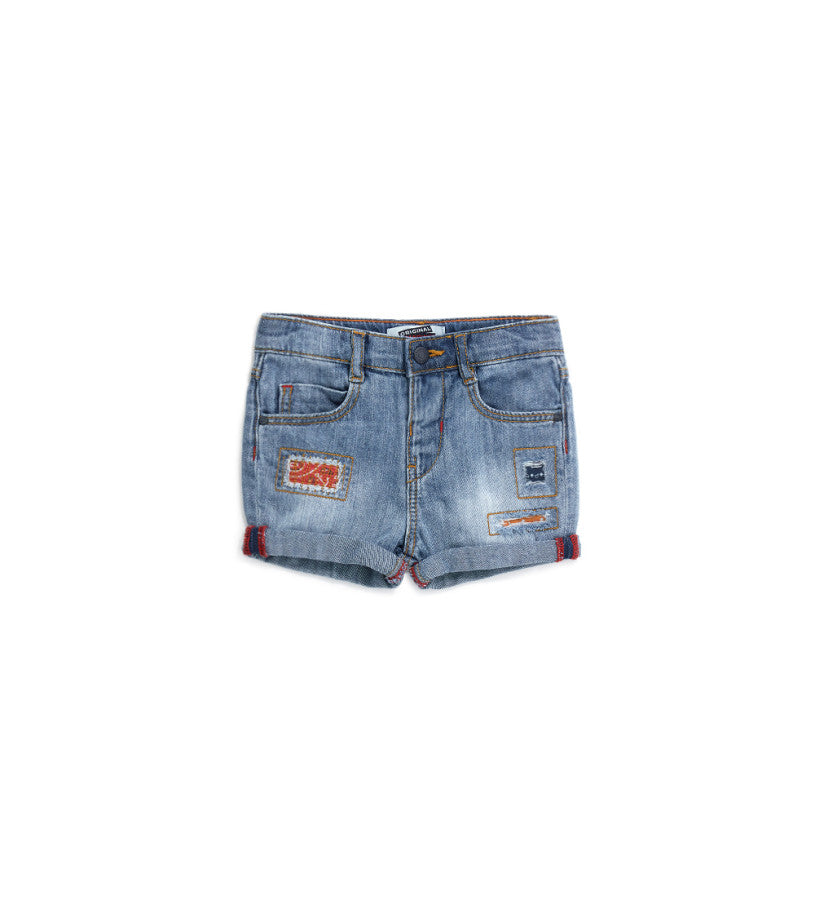 Denim bermuda shorts