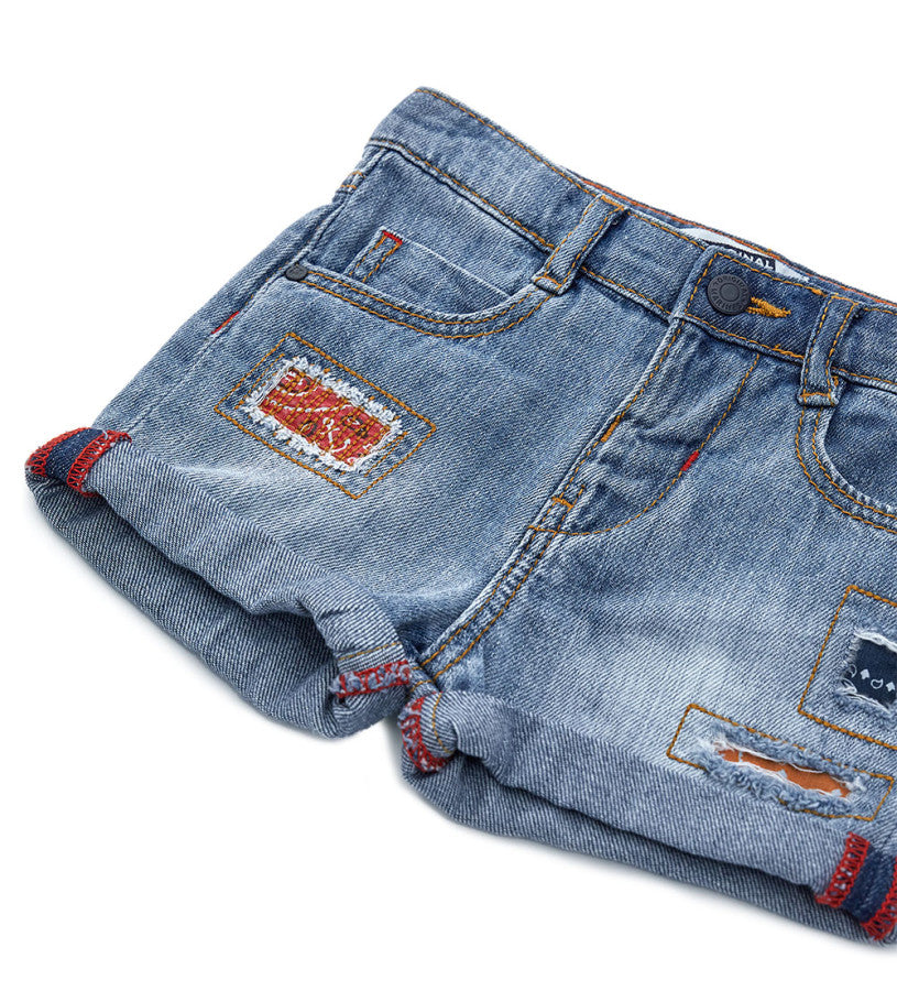 Denim bermuda shorts