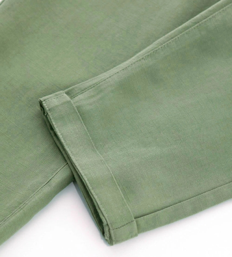 Linen-cotton trousers