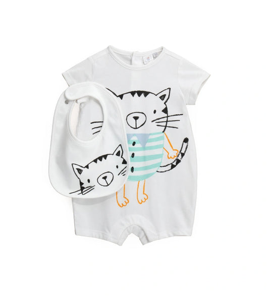 Onesie and bib set