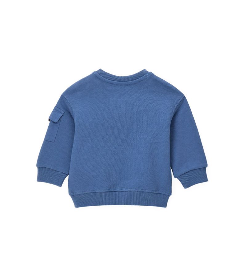 Sweatshirt with print and embroidery