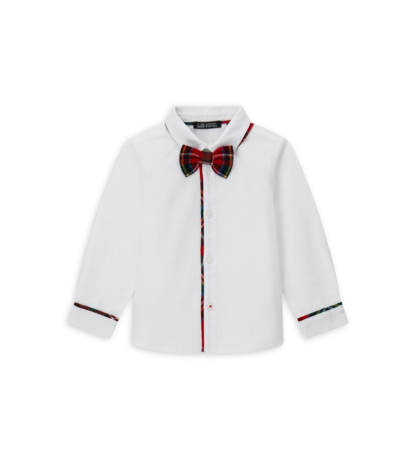 Shirt with bow tie