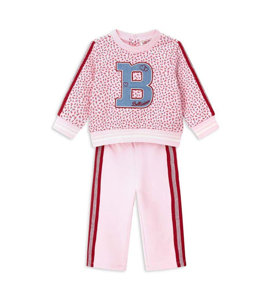 Overall with side stripes