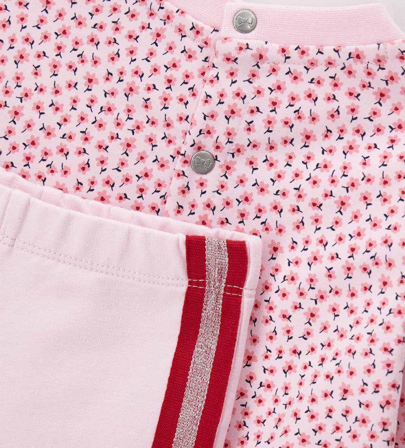 Overall with side stripes