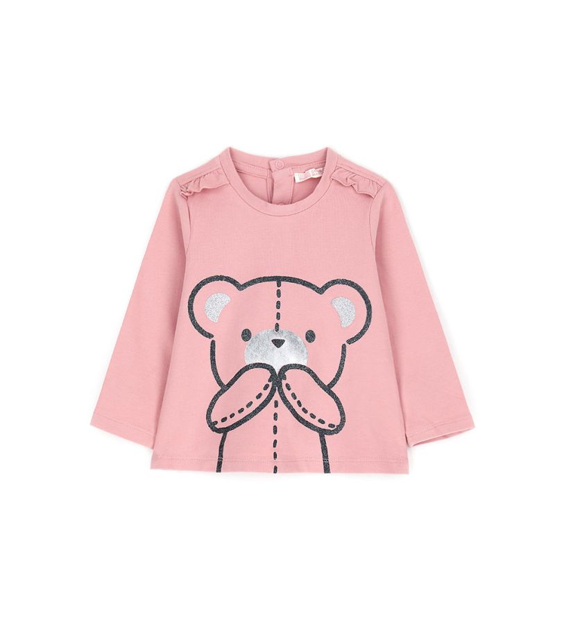 T-shirt with ruffles