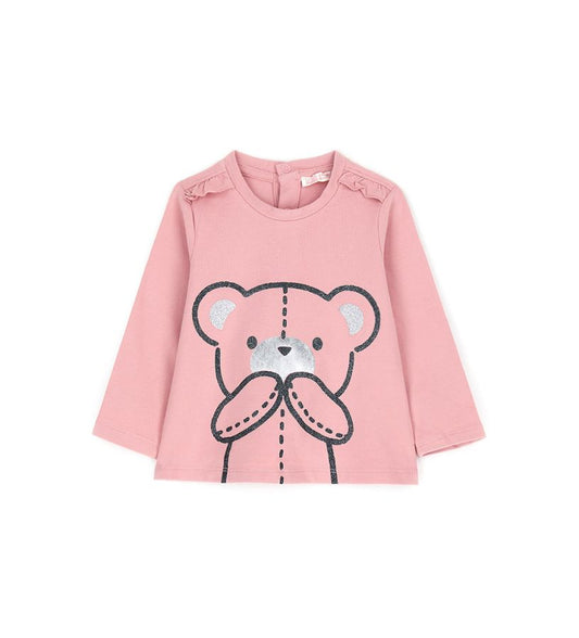 T-shirt with ruffles