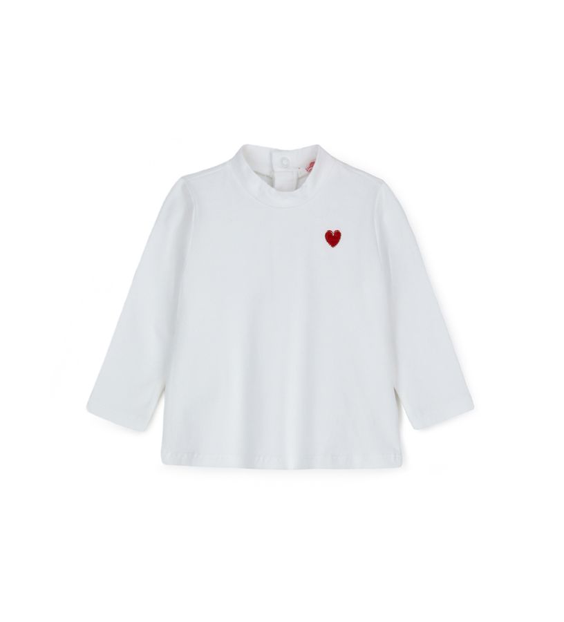 Turtleneck with embroidery