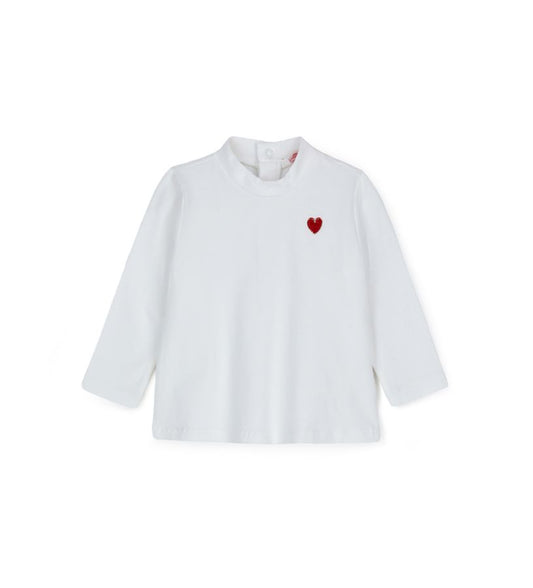 Turtleneck with embroidery