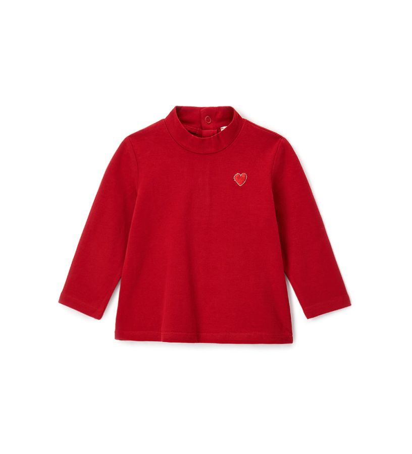 Turtleneck with embroidery