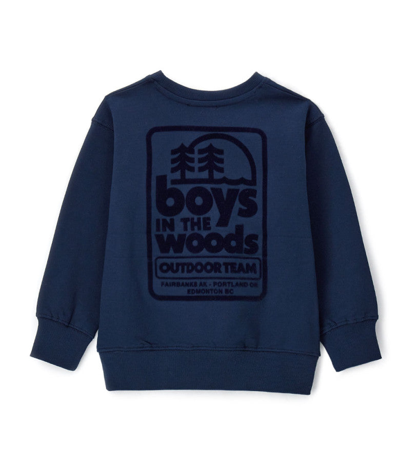 Flock print sweatshirt