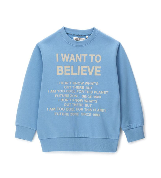 Oversized crew neck sweatshirt