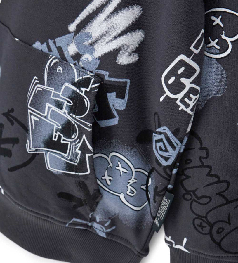 Oversized sweatshirt with print