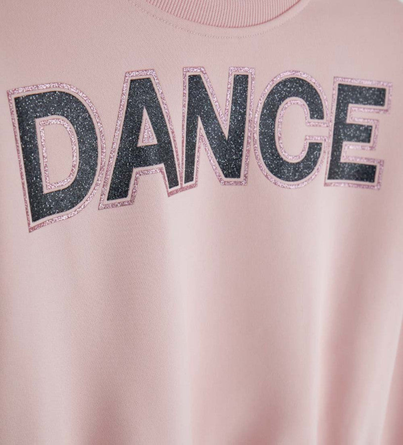 Glitter print sweatshirt